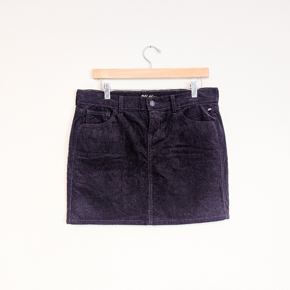 Vintage Old Navy Purple Corduroy Mini Skirt